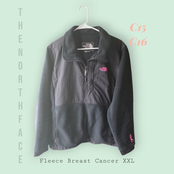 The North Face Women's Denali Jacket XXL TNF Black w/pink * C15-16 - Picture 1 of 3